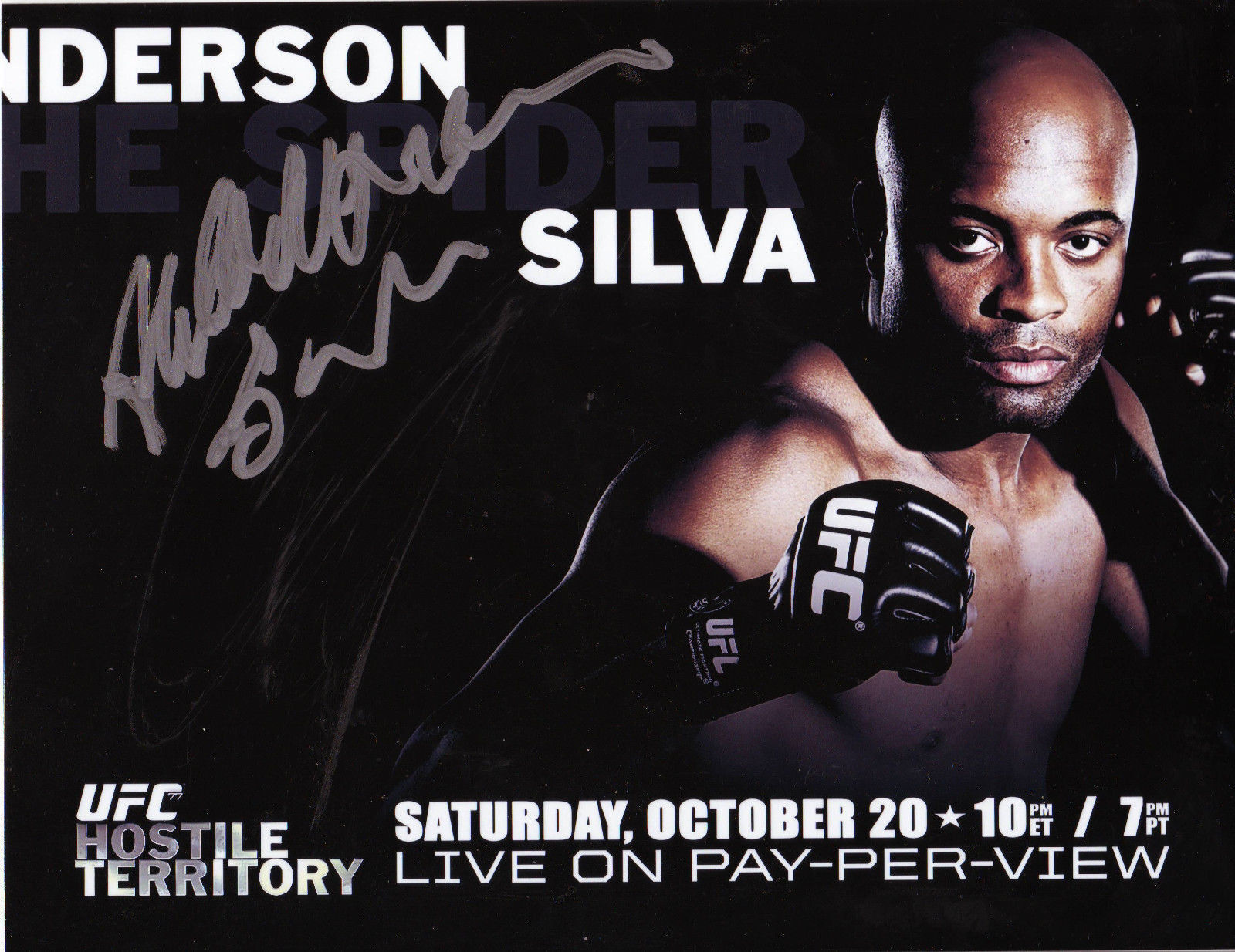 ANDERSON SILVA UFC AUTOGRAPH SIGNED PP Photo Poster painting POSTER