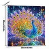 Framed Diamond Painting - Special Shaped - Peacock (25x25cm)