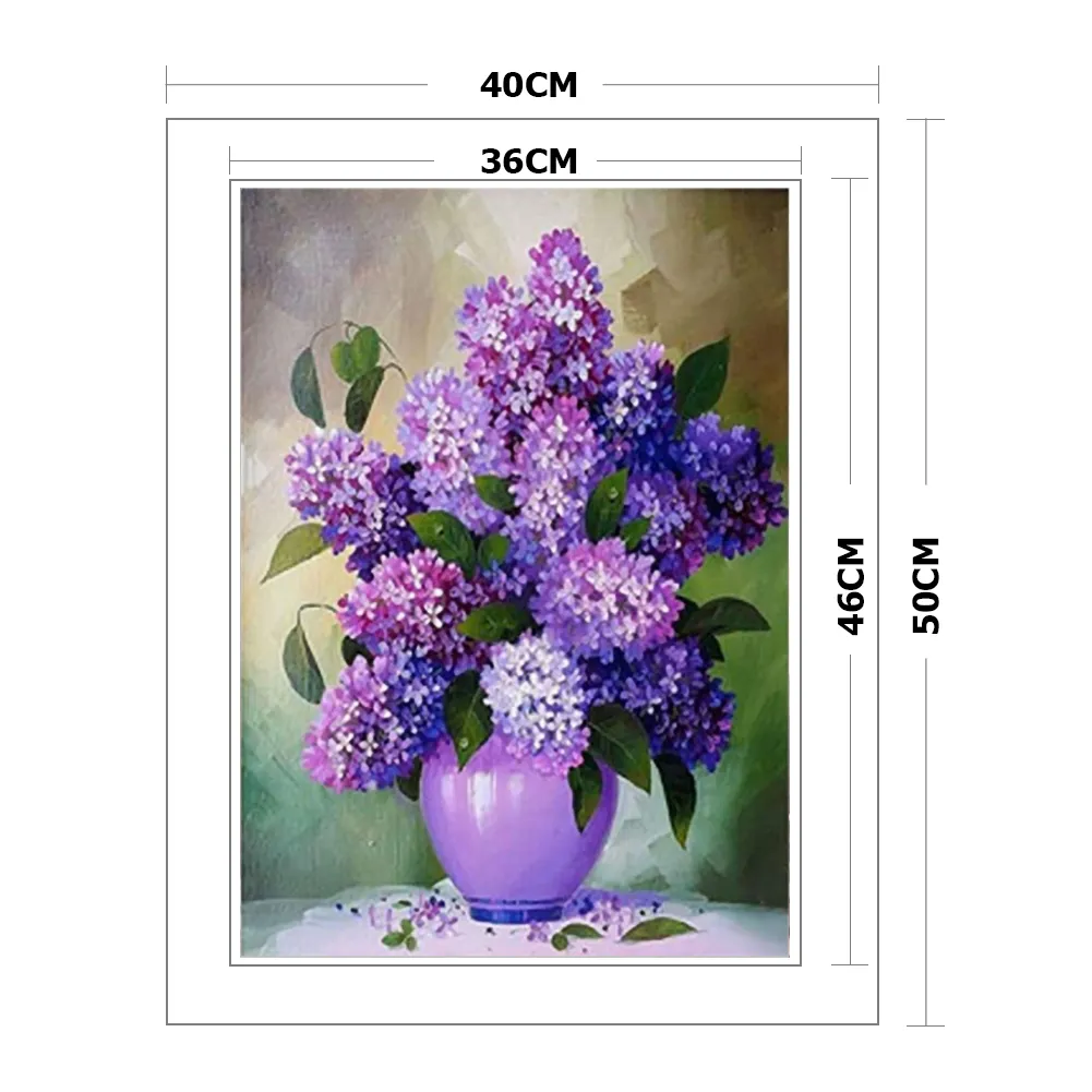 11ct Stamped Cross Stitch - Flower(40*50cm)