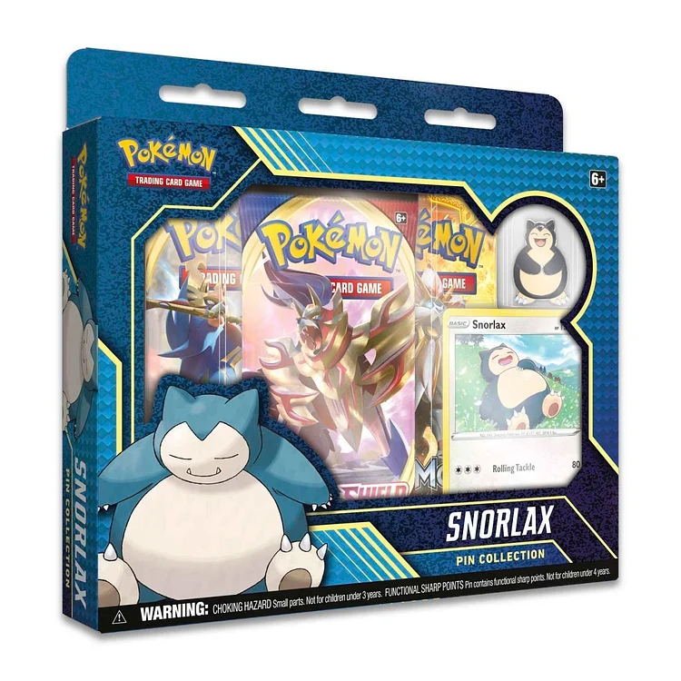 Pokémon TCG: Snorlax Pin Collection