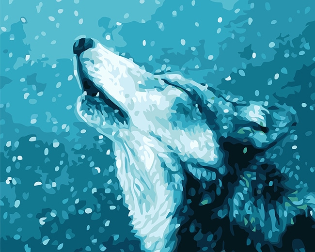 

The Howl Of A Lone Wolf – Paint By Numbers - 40*50CM, 501 Original