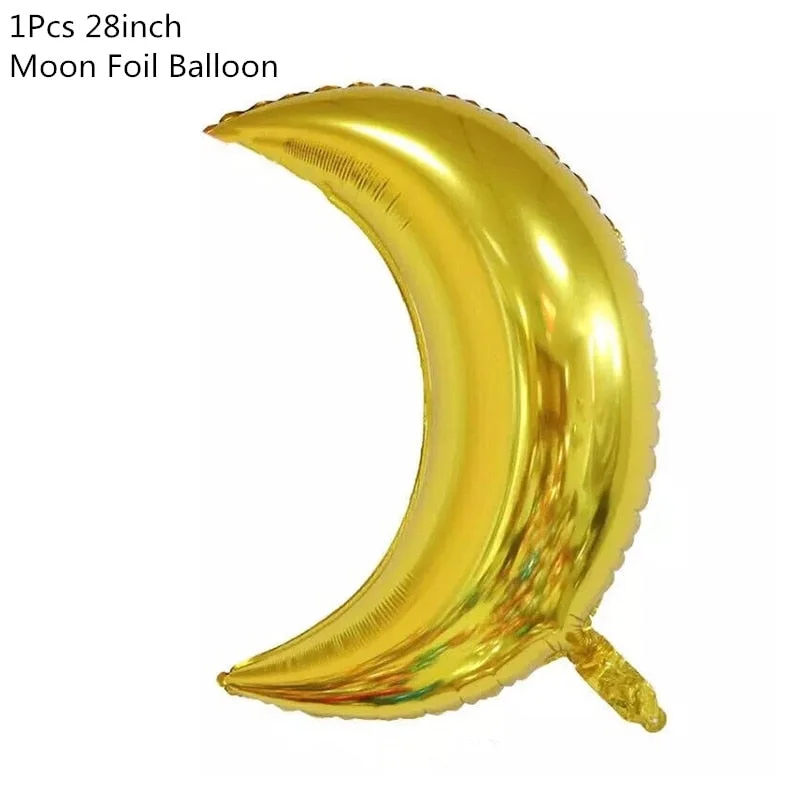 Outer Space Party Astronaut Rocket Ship Foil Balloons Galaxy/Solar System Theme Party Boy Kids Birthday Party Decoration Favors