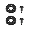 AMK 4Pcs Metal UTB18 Upgrades Bevel Gear 13T+23T Axle Ring Pinion Set Helical Differential Gears for 1/18 RC Crawler Car Axial UTB18 (2)
