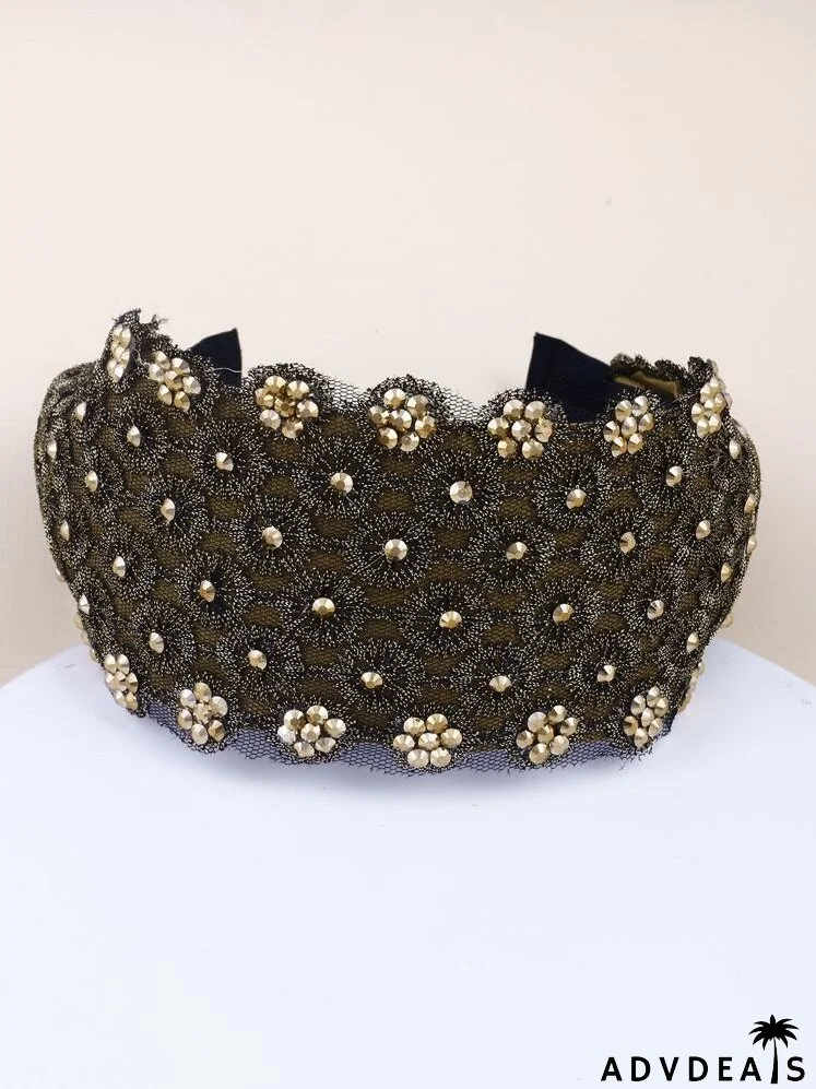 Rhinestone Decor Headband