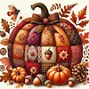 Stitching Pumpkin-14CT Counted Cross Stitch 40*40cm/15.75*15.75in tapestrymarket