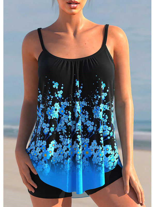 Women Long Sleeve V-neck Graphic Floral Printed Top