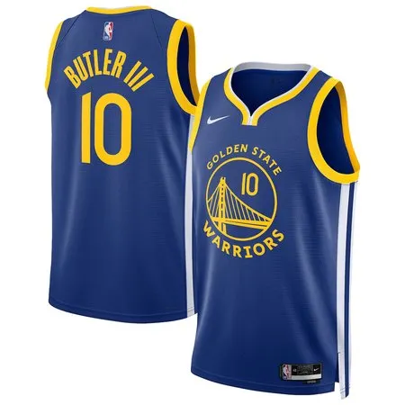 Men's Golden State Warriors #10 Jimmy Butler III Nike Royal Swingman Icon Edition Jersey