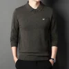 Men's winter warm lapel sweater