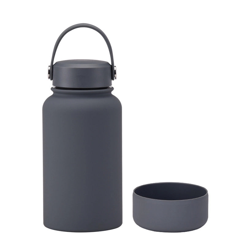 Casual Solid Color Stainless Steel Silica Gel Water Bottles 1 Piece