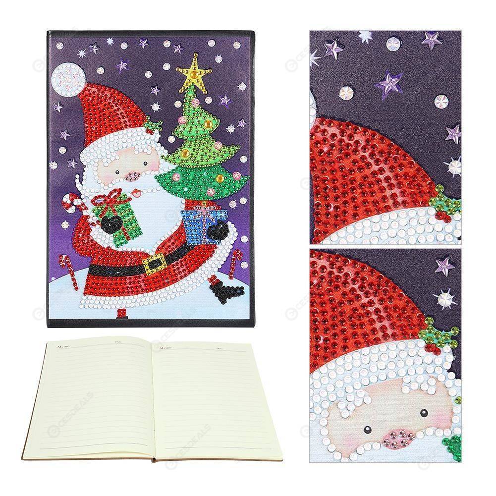 

Santa Claus-DIY Creative Diamond 60 Pages A5 Notebook, 501 Original