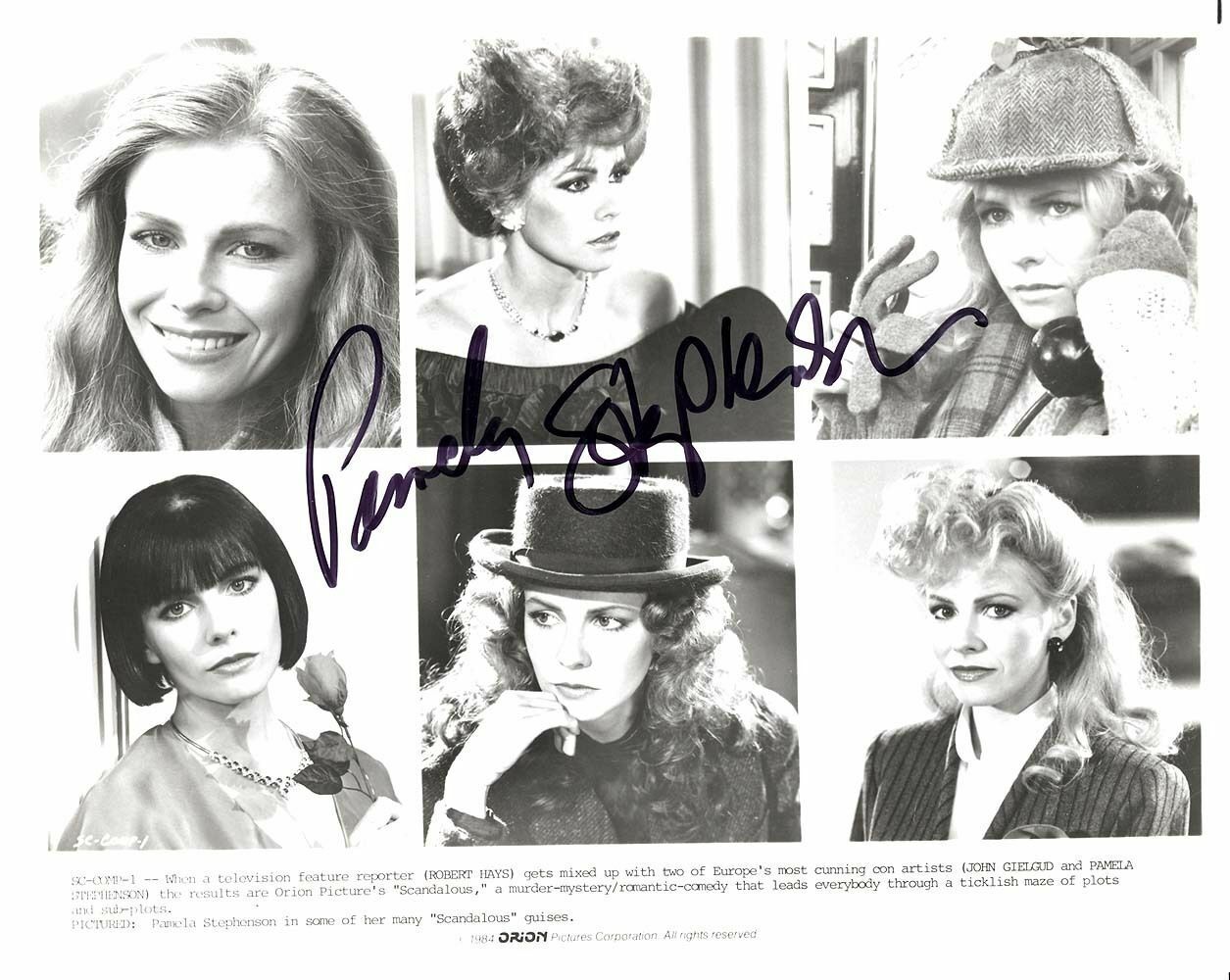 PAMELA STEPHENSON AUTOGRAPHED SIGNED 8X10 PUBLICITY Photo Poster painting SCANDELOUS