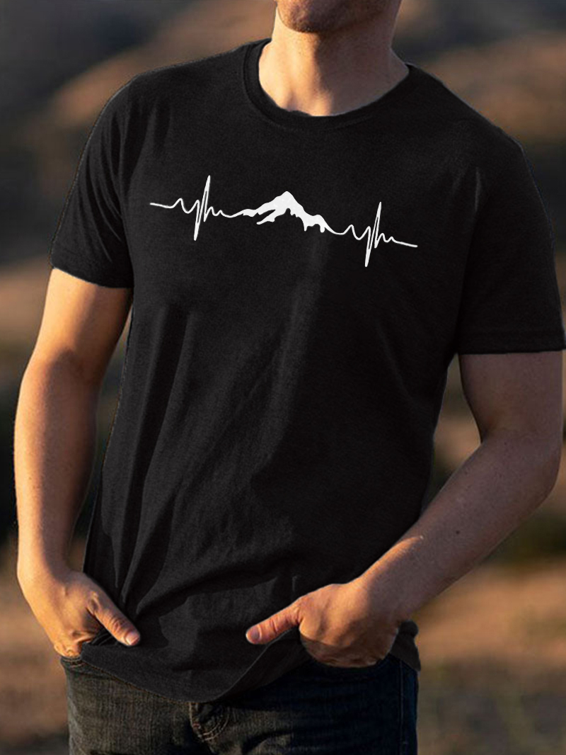 Men's mountain printed t-shirt