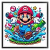 Super Mario-11CT Stamped Cross Stitch 40*40cm/15.75*15.75in tapestrymarket