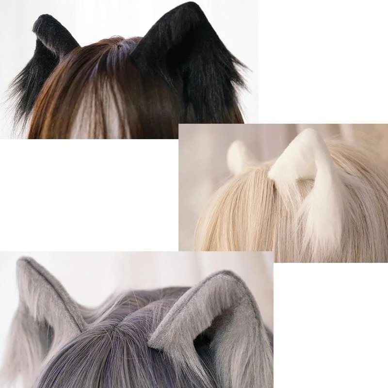 5 Colors Kawaii Plush Cat Ears Hair Clip SP14572