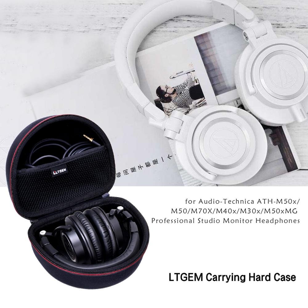 LTGEM Hard Carrying Case for Audio-Technica ATH-M50x/M50/M70X/M40x/M30x/M50xMG Professional Studio Monitor Headphones