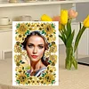Special Shape Flowers Table Top DIY Diamond Painting Frame for Families Friends
