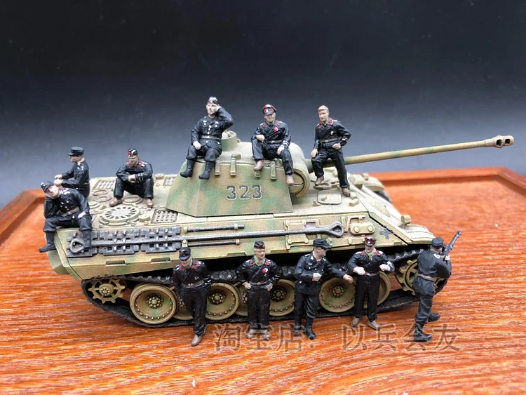 pornhint Pornhint Painted Caesar WWII soldier model 1/72 HB03 WWII German tank crew