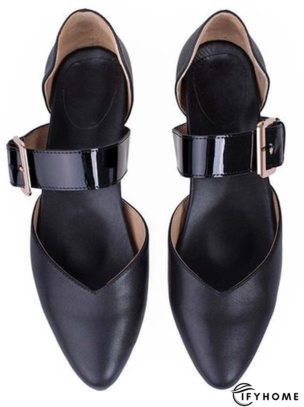 Women's Simple Buckle Casual High Heels | IFYHOME