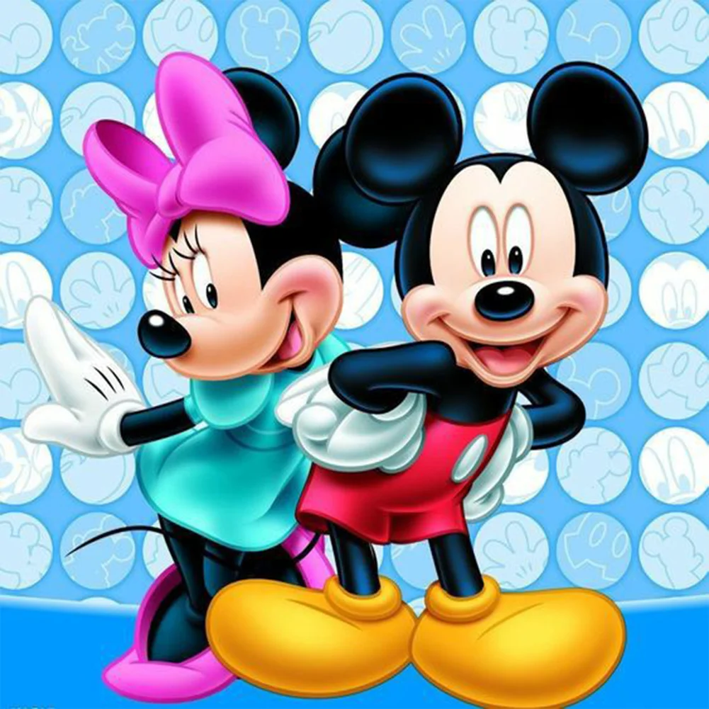 4pcs Diamond Painting - Full Round Drill - Mickey Mouse(Canvas|30*30cm)