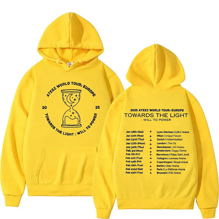 2025 Ateez Towards The Light: Will to Power World Tour Graphic Hoodie