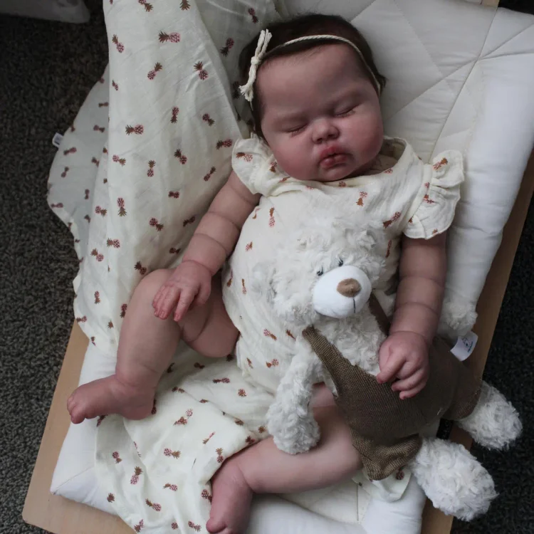 20" Lifelike Poseable Dolls Kids Play Gift Reborn Baby Doll Girl Mrilian with Heartbeat💖 & Sound🔊 - Reborndollsshop®-Reborndollsshop®