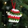 Knitting Christmas Hanging Decor Santa Clothing Socks
