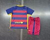 Joyfball 2015/2016 Kids Size Retro Barcelona Home Football Shirt 1:1 Thai Quality