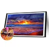 5D DIY Full Round Drill Diamonds Painting Beach Sunrise Home Decor Craft (A5900)