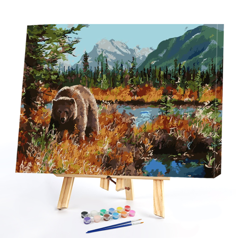 

50*40CM Paint By Numbers-Bear, 501 Original