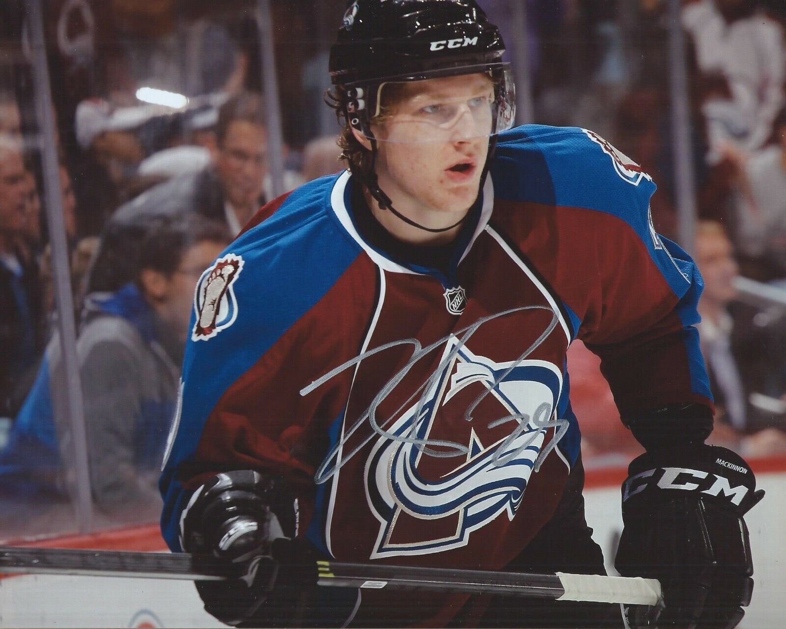 Nathan MacKinnon Signed 8x10 Photo Poster painting Colorado Avalanche Autographed COA 6