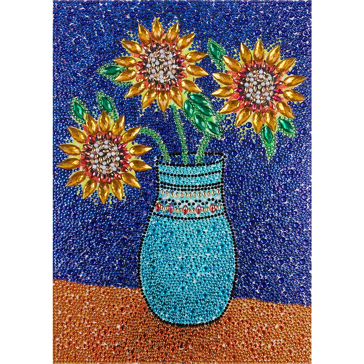 Full Special-Shaped Crystal Diamond Painting - Sunflower 30*40CM