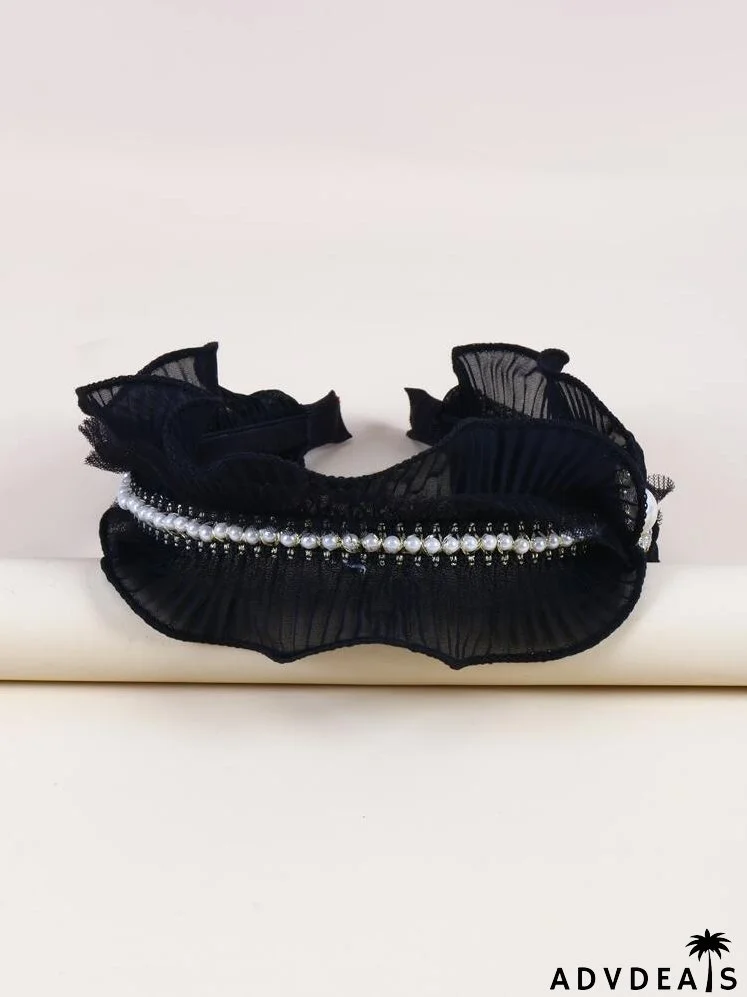 Faux Pearl Decor Headband