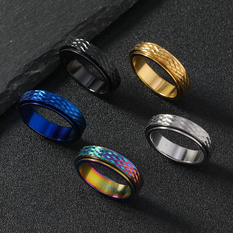 Casual Minimalist Geometric 304 Stainless Steel Plating Unisex Rings