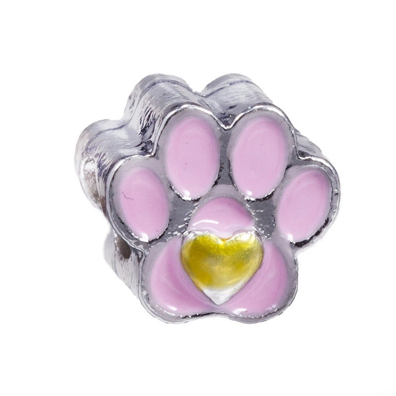 20 Pieces Zinc Alloy Starfish Paw Print Heart Shape Pendant Jewelry Accessories