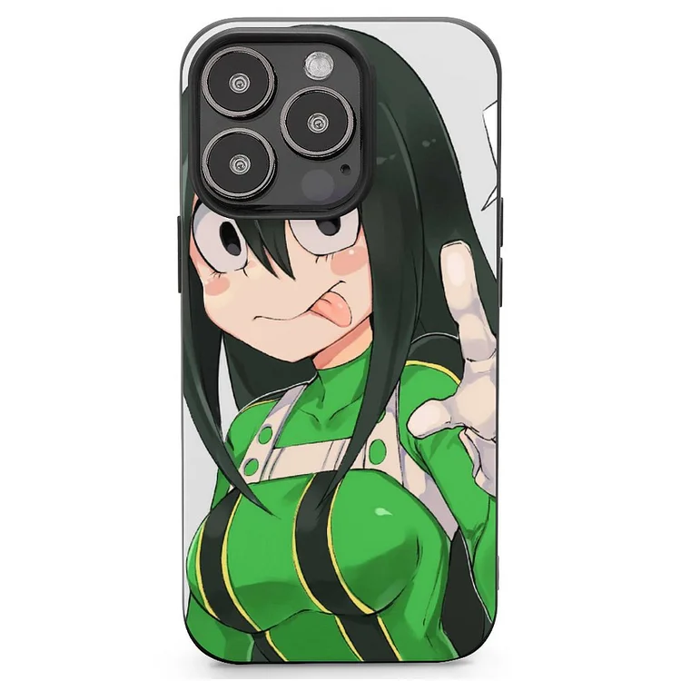 Tsuyu Asui Anime My Hero Academia Phone Case(17) Mobile Phone Shell IPhone 13 and iPhone14 Pro Max and IPhone 15 Plus Case - Heather Prints Shirts