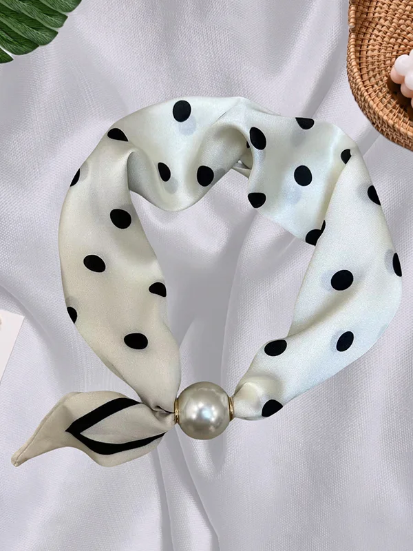 Split-Joint Polka-Dot Scarf