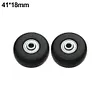1 Pair Rubber Casters Mute Trolley Case Wheels Deluxe Repair Tool (54*18mm)
