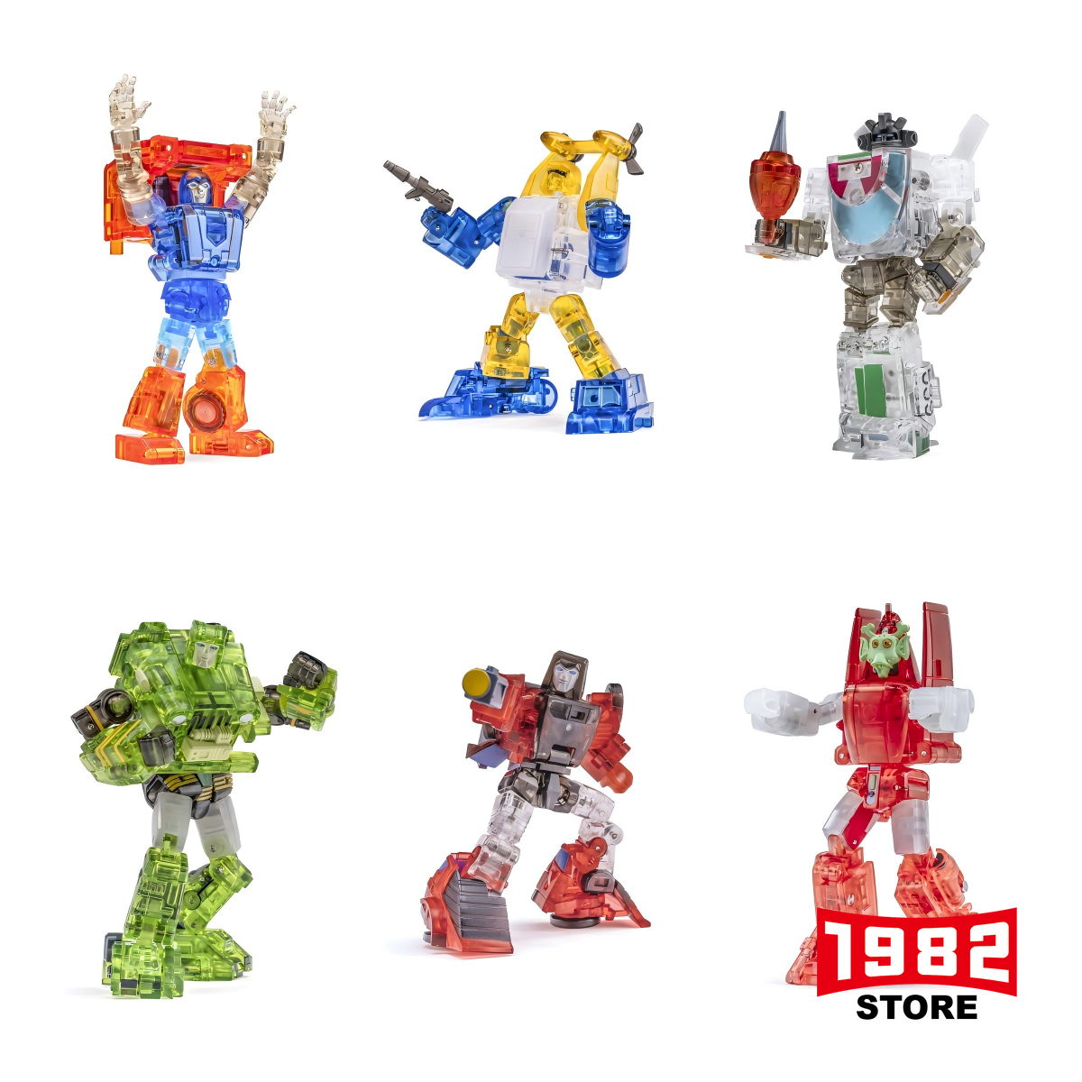 Newage NA H49T NA H50T NA H55T NA H58T NA H60T NA H61T WARRIOR HUGHES  SCOUT SCOTT  NAVAL DEFENSE TRITON  WARRIOR FILI  CONSTRACTION BALIN  ENGINEER HAMMOND Transparent gift box Mini Transformers Set Mobile doll toys collectibles