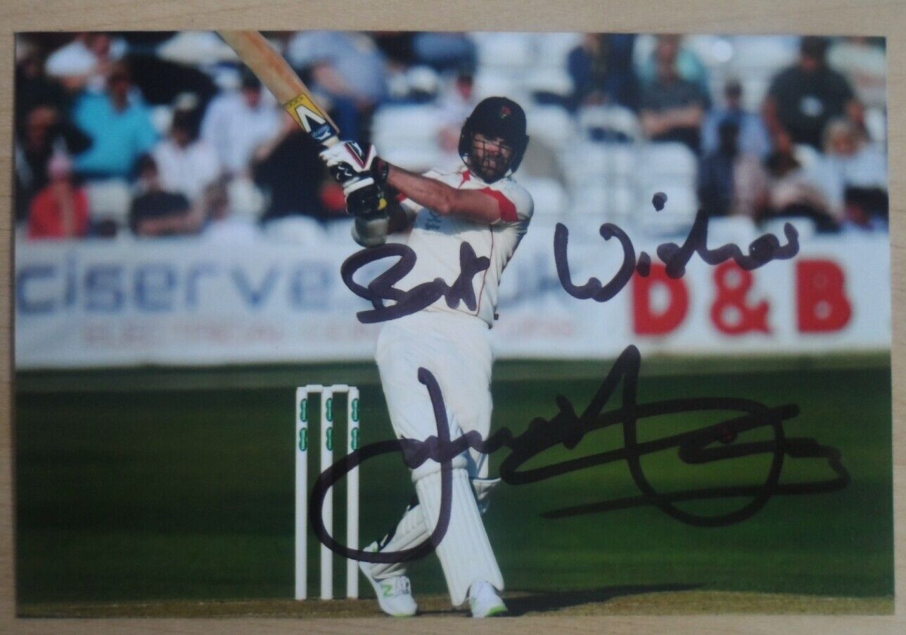 James Anderson Signed 6x4 Photo Poster painting England Lancashire Cricket Club Autograph + COA