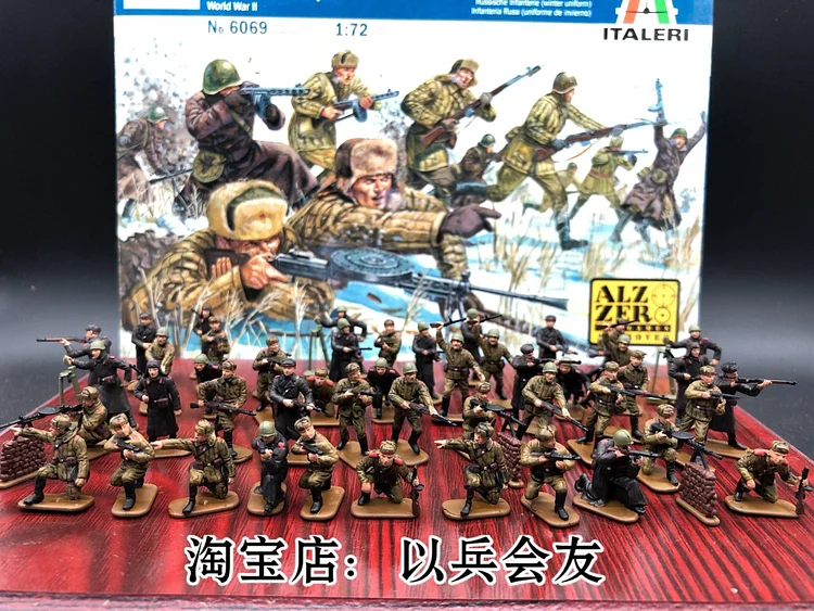 pornhint Pornhint Painted 1/72 Italian italeri 6069 Soviet winter infantry finished model soldier