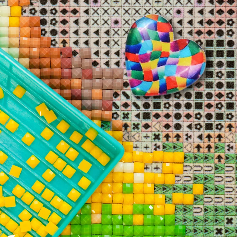 Magnetic Heart Shape Plastic Painting Locator Diamond Painting Tools