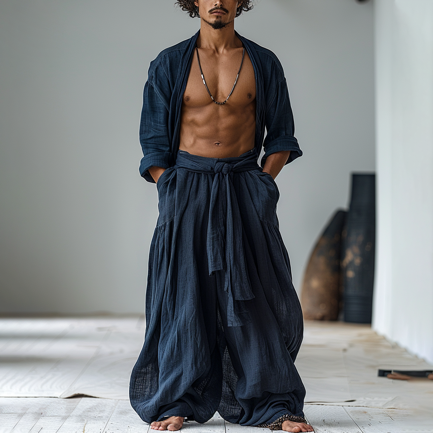 Men's Oversized Breathable Linen Pants