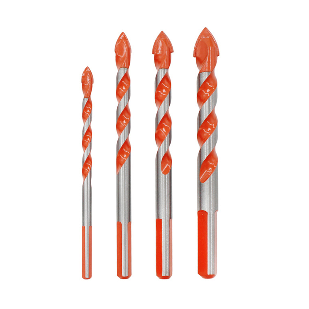 

4pcs Center Drill Hammer Concrete Ceramic Tile Metal Hole Saw Drill Bits, 501 Original