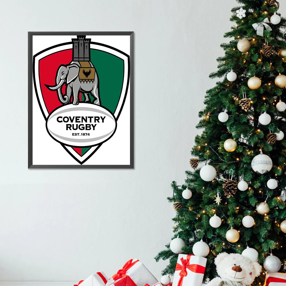 Full Round Diamond Painting 30*40cm - Coventry Rugby Club