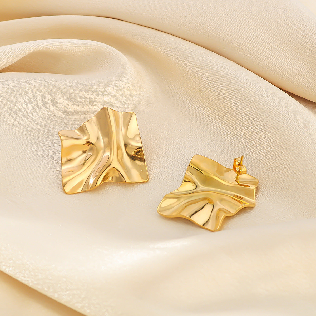 IG Style Circle Sphere Rhombus Geometric Stainless Steel Electroplating Earrings