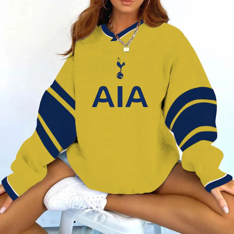Women's Support TH Football Print Sweatshirt