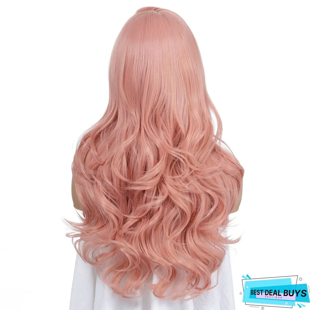 New Fashion Wig Women's Long Curly Hair Headgear Chemical Fiber Wig