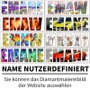 DIY-Foto – benutzerdefinierter Namen Full Drill Diamond Painting