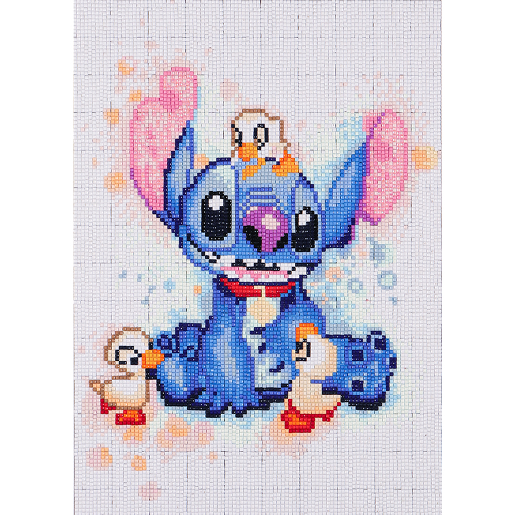 

Cartoon Blue Stitch - Square Drill Diamond Painting - 30*40CM, 501 Original