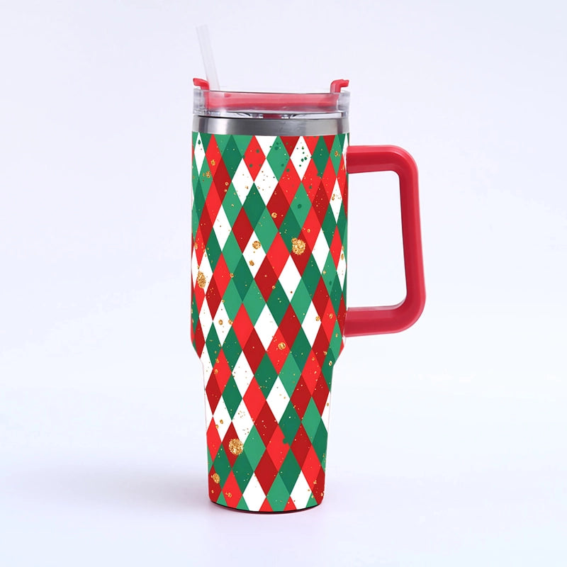 Christmas Cute Santa Claus Snowman Elk 201 Stainless Steel 304 Stainless Steel Thermos Cup 1 Piece